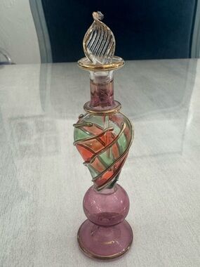 Egyptian Handmade Glass Perfume Bottle